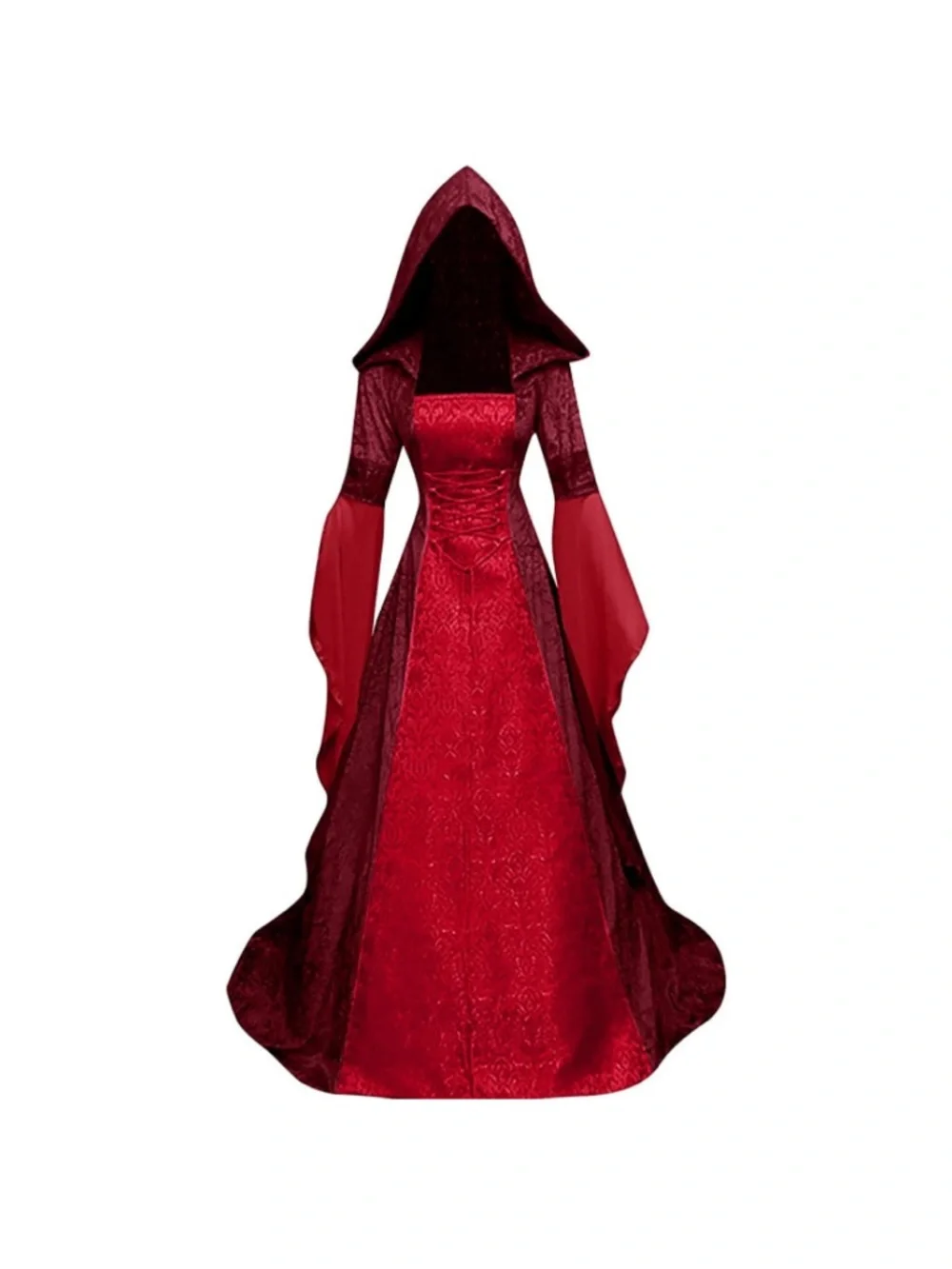 New Women XL Deluxe Witch Dress Costume, Vintage Embroidered Renaissance Gothic - Picture 2 of 13